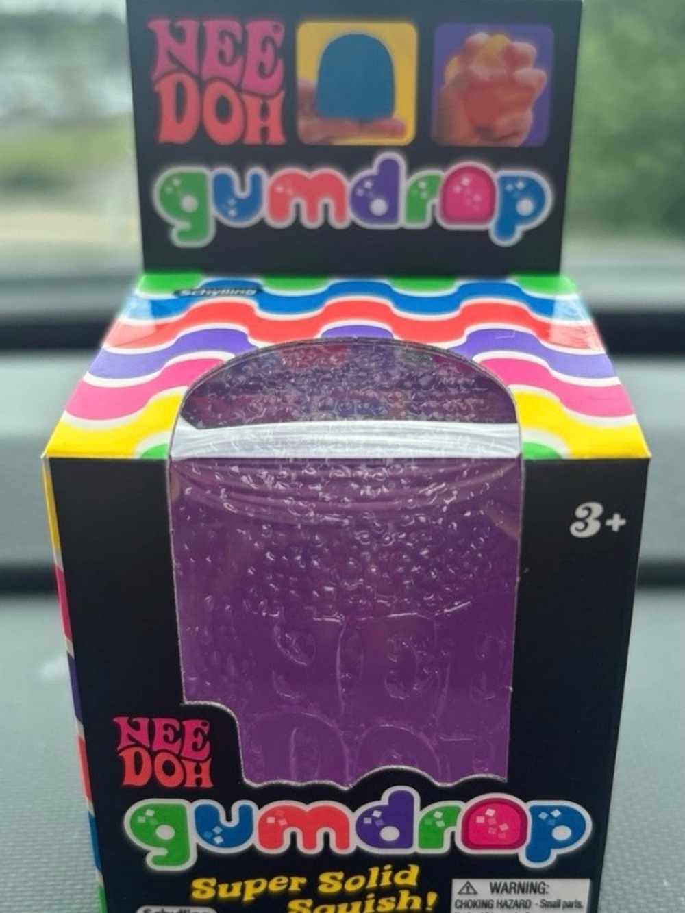 Nee Doh Gumdrop Super Solid Squish - Purple